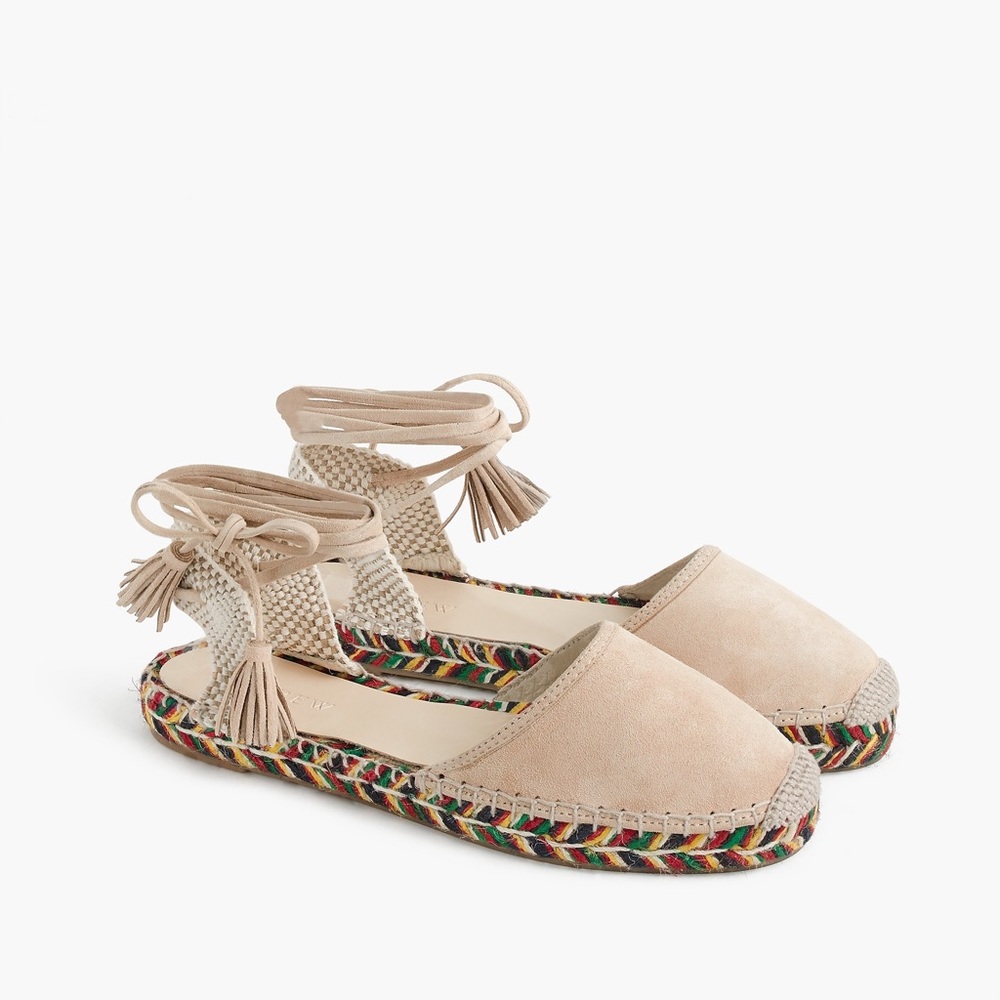 Brand new Jcrew Suede Baja Espadrilles size 7